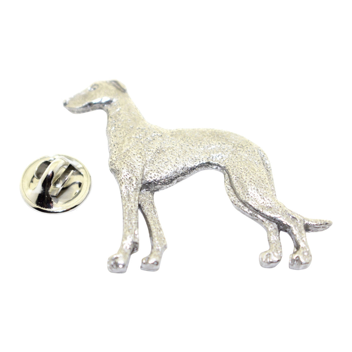 Greyhound Pin ~ Antiqued Pewter ~ Lapel Pin ~ Sarah's Treats & Treasures